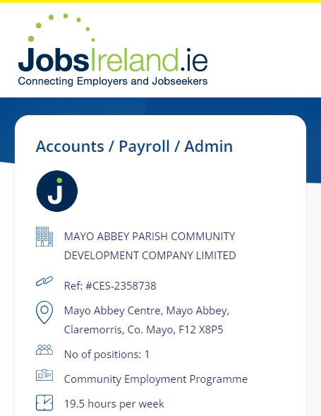 **Accounts / Payroll / Admin Position – CE Scheme 2024**