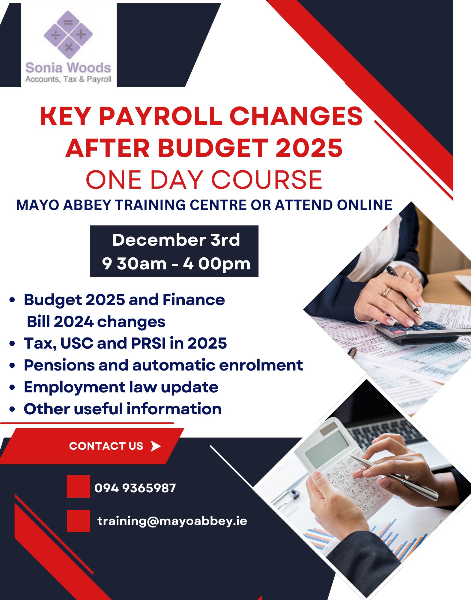 **Key Payroll Changes Course 2024**